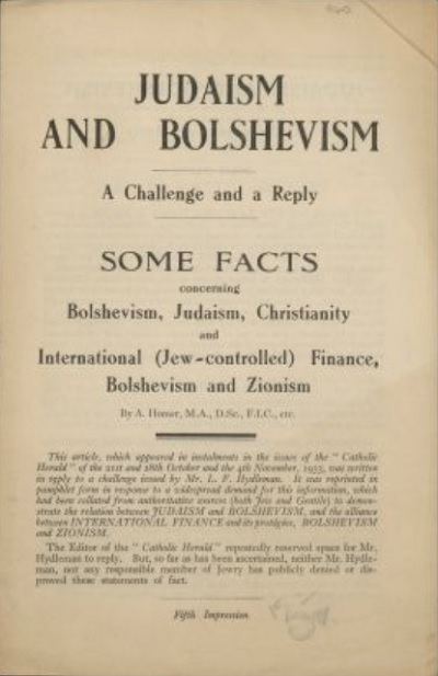 Judaism and Bolshevism