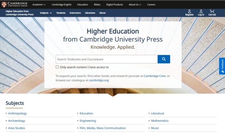 Higher Education from Cambridge University Press